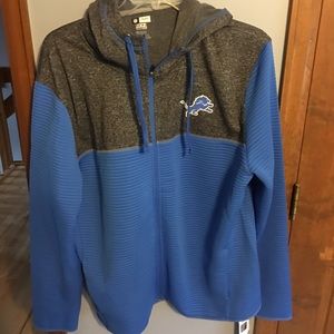 BRAND NEW nfl brand lions zipup men’s XL